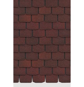 Гибкая черепица Серия STANDARD (Коллекция КРОНА) Красный (м2)