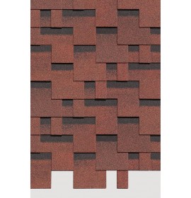 Гибкая черепица Серия STANDARD (Коллекция ТЕТРИС) Красный (м2)